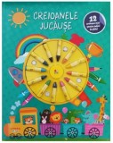 Creioanele jucause. Carte de colorat. 12 creioane mici pentru maini de pitici - Litera
