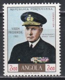 Angola 1963 - Vizita prezidențială a Contra Amiralului Americo Thomaz (Pe verso e vopseaua străpunsă), MNH, Nestampilat