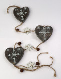 Cumpara ieftin Decoratiune Craciun - Wood Heart-Star Garland, 85cm | Pusteblume