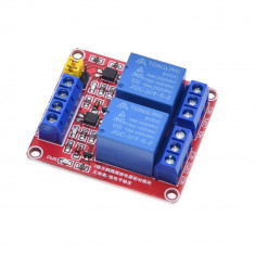 Modul releu 2 canale 5V Arduino, optocuplor, TTL Logic, relay, relee (r.3409C)