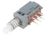 Comutator DPDT 0.1A 30VDC THT