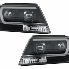 Faruri LED compatibil cu Jeep Grand Cherokee (1999-2004) Tube Light Negru HLJEGC4LT