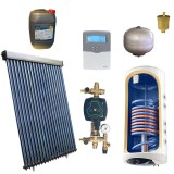 Cumpara ieftin KIT PANOU SOLAR APA CALDA PRESURIZAT 3P CONFORT CU BOILER CU DOUA SERPENTINE 150L PANOSOL C.203