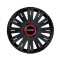 Set 4 capace roti Negre Cu Inel Rosu Active R15 Compatibil Cu Smart