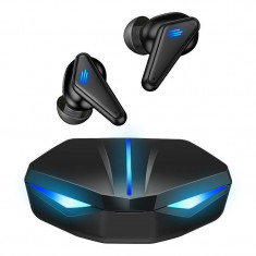 Casti Bluetooth pentru Gaming Techstar® K55, Bluetooth 5.0, Microfon, Control prin atingere, Indicator LED, Rezistente la apa, potrivite pentru jocuri