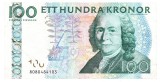 Bancnota Suedia 100 Kronor 2010, P-65c, Seria 8080484103