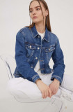 Cumpara ieftin Tommy Jeans geacă din denim femei, de tranziție DW0DW16986