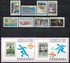 Tanzania 1992 - Jocurile Olimpice - Albertville și Barcelona, Serie+2 Colite,MNH, Nestampilat