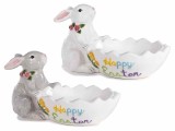 Cumpara ieftin Set 2 boluri Paste Iepuras ceramica multicolora 18.5x11x10.5 cm
