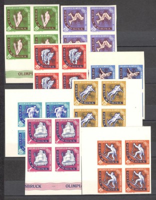 Romania.1963 Olimpiada de iarna INNSBRUCK bloc 4 nedantelate TR.621 foto
