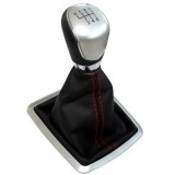 Nuca schimbator viteze cu manson AERZETIX, piele sintetica, cu un cadru, compatibil Ford Focus III, 6 viteze,