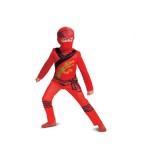 Costum carnaval Kai Fancy Lego Ninjago pentru copii, marime XS (3-4 ani)