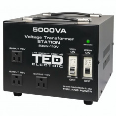 Transformator 230-220V la 110-115V 5000VA/4000W cu carcasa TED000255 SafetyGuard Surveillance
