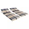 Gossi baze de pat cu sipci, 2 buc., 42 sipci, 7 zone, 90 x 200 cm