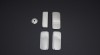 Manere Inox Ford Transit 2003-2012, 4 Buc. Set Acoperire Manere, Argintiu Lucios, Otel Inoxidabil, Accesorii Auto