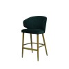 Scaun Bar Tapitat Catifea/Piele, Picioare Lemn Fag, 105cm, Model Caprice, Rezistent, Elegant, Interior, Comanda Minima 2 Bucati