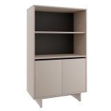 Cumpara ieftin Comoda DTD culoare casmir Stando 80x40x134 cm