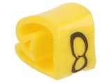 Markere Marcaj: 8 2,5&divide;5mm PVC galbenă -30&divide;60&deg;C prin orificiu