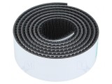 Bandă Velcro Neagră 25mm x 1m
