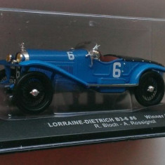 Macheta Lorraine-Dietrich B 3-6 castigator Le Mans 1926 - IXO 1/43