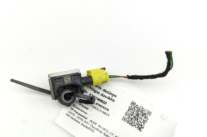 Senzor de impact dreapta spate AUDI A6 4G2, C7, 4GC 2017 OEM: 4H0959643 30740822