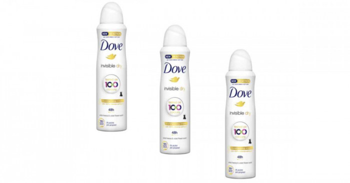 Dove női izzad&aacute;sg&aacute;tl&oacute; Dezodor Invisible dry 3x250ml