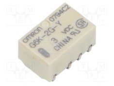 Releu electromagnetic OMRON G6K DPDT 3V DC 1A SMD subminiatural