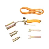 Arzator gaz cu 3 duze 25/35/50 mm si furtun butelie 1.5 m, conector 3/8, 2 chei incluse