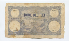 Romania 20 lei 25 martie 1920 Fine Y.3094 foto