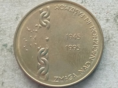 SLOVENIA-5 TOLARJEV 1995 ( Victory over Nacism and Fascism) foto