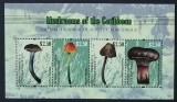 Ciuperci - Grenada Carriacou &amp; Petite Martinique 2011 - Coliță Set Complet 4 Timbre Mushrooms of the Caribbean CP1_II