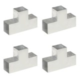 Cumpara ieftin Conectori grinda, forma T, 4 buc, 101x101 mm, metal galvanizat