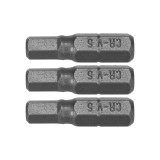 Cumpara ieftin Set 3 biti 1/4 h5 x 25mm Sthor 65503