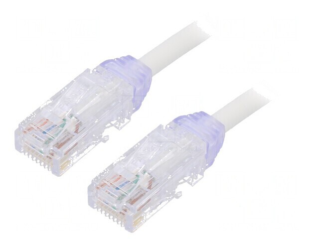 Patch Cord Alb 5m TX6A-28 U/UTP 6a 28AWG LSZH