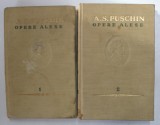 OPERE ALESE VOL I , II de A.S. PUSCHIN , 1954