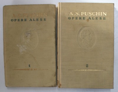 OPERE ALESE VOL I , II de A.S. PUSCHIN , 1954 foto