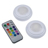 Set 2 Lampi De Veghe Cu Telecomanda, 12 Culori