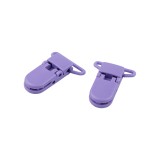 Set 2 clipsuri din plastic pentru fixare, latime 26 mm, Violet