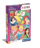 Cumpara ieftin Puzzle Disney Princess - Set 2x20 Piese Clementoni