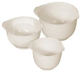 Set 3 boluri de bucatarie Curver BASIC pentru mixare, 1500/2000/2500 ml