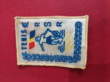 ecuson tenis de camp REPUBLICA SOCIALISTA ROMANIA , BRODAT