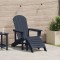 vidaXL Scaun Adirondack Bleumarin 74 x 82 x 92cm HDPE 42006630