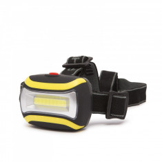 Lampa de cap, cu COB LED - utila pentru ciclism, speologie, reparatii auto, pescuit, camping foto