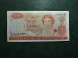 NOUA ZEELANDĂ 5 DOLARI 1981 SUPERBĂ