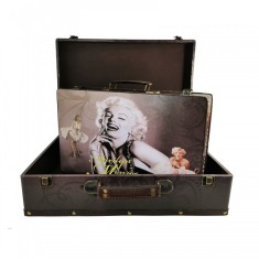 Set 2 Cutii Bijuterii tip servieta - Marilyn Monroe - WZ4210
