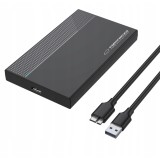Carcasa pentru HDD/SSD Extern, Esperanza, USB 3.0, 130x80x14mm, Negru