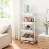 Carucior 4 cosuri servire la masa Pyh&auml;nt&auml; 103,5x46x35cm otel alb mat [en.casa] HausGarden Leisure, [en.casa]