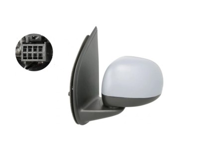 Oglinda exterioara Fiat Panda (319), 05.2012-, partea Stanga, culoare sticla crom, sticla convexa, carcasa grunduita, cu incalzire, ajustare electric foto