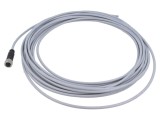 Conector M12 mamă 3 pini drept cu cablu 10m HARTING PVC DeviceNet/CANopen
