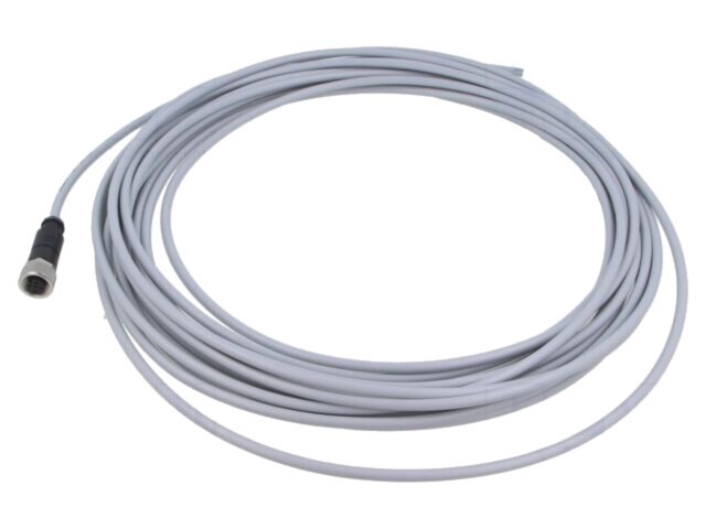 Conector M12 mamă 3 pini drept cu cablu 10m HARTING PVC DeviceNet/CANopen
